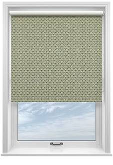 Land & Shore Dawn (Blackout), Green - Twist&Fit Roller Blind